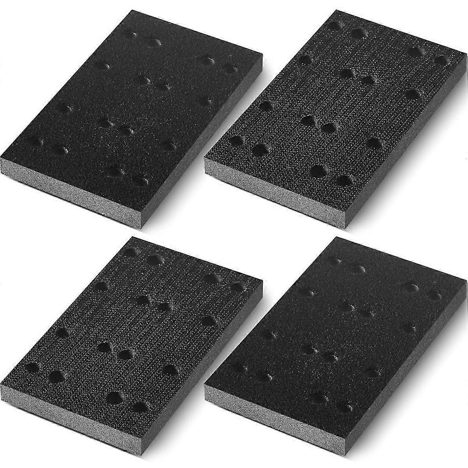 4 Pcs Soft Black Foam Sanding Pads Interface Sander Backing Pad