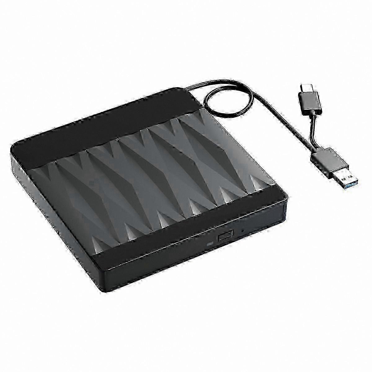 Portable Blu-ray DVD CD Drive Writer Rewriter for Laptop and Desktop Computers with USB Connection Support