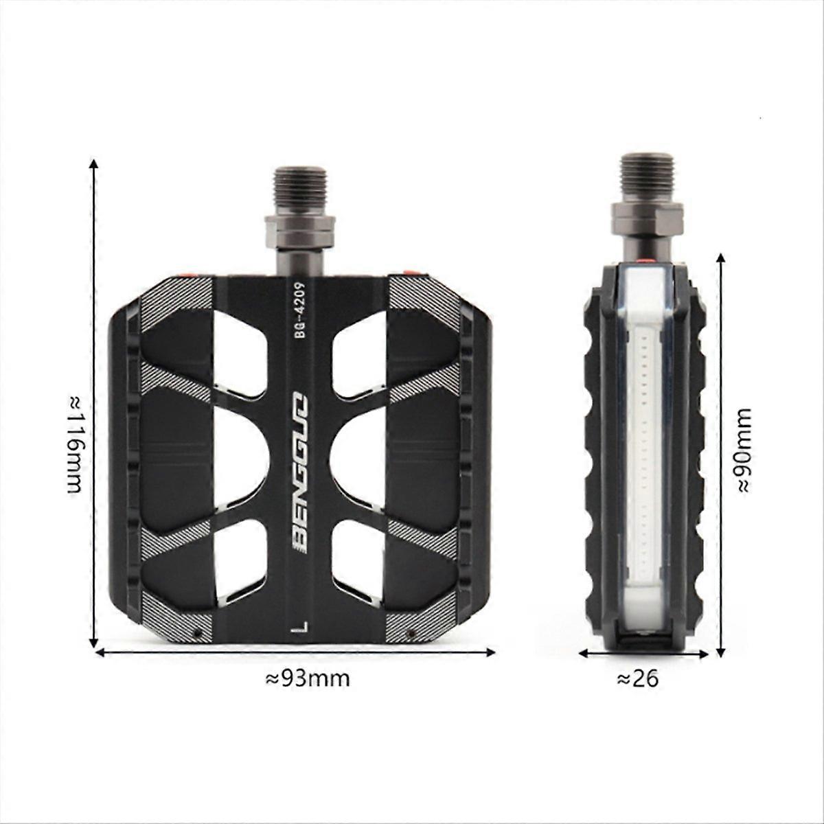 BENGGUO Aluminum Alloy LED Bicycle Pedal Adjustable Light