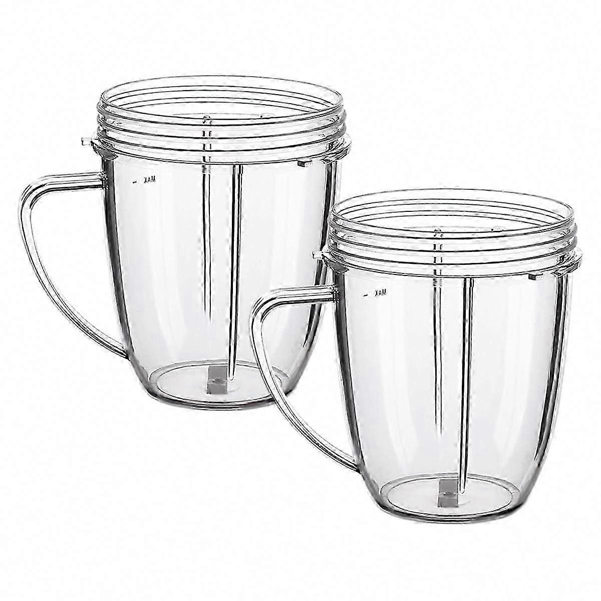 2 Pcs 18oz Replacement Mugs for Blender 600W & 900W