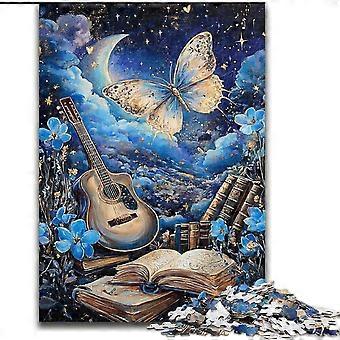 Jigsaws Puzzles for Adults Gifts Fantasy Guitar for Adults,for Educational Game Challenge Toy Birthday Present, Gifts, Wall Art - PT 2803