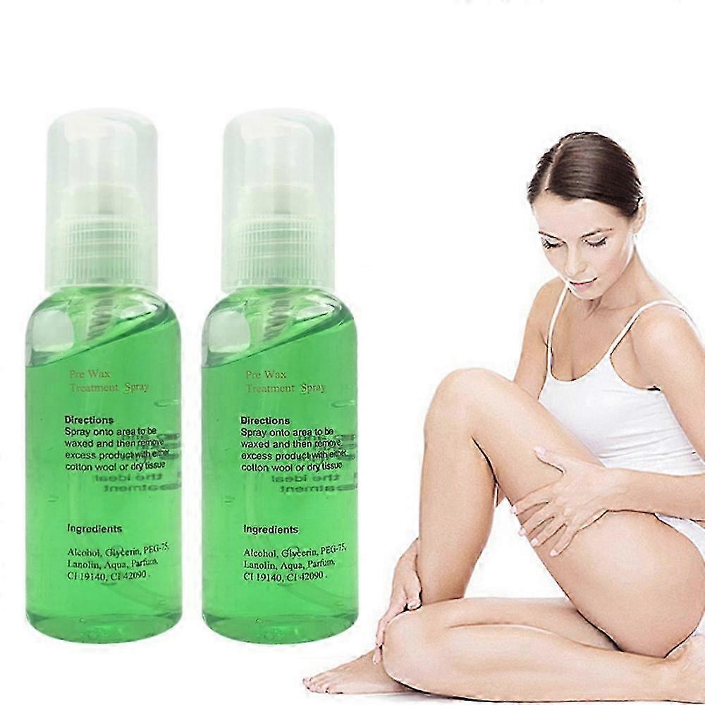 2X 60ml 100% Naturalne trwałe usuwanie włosów w sprayu Płynne usuwanie włosów