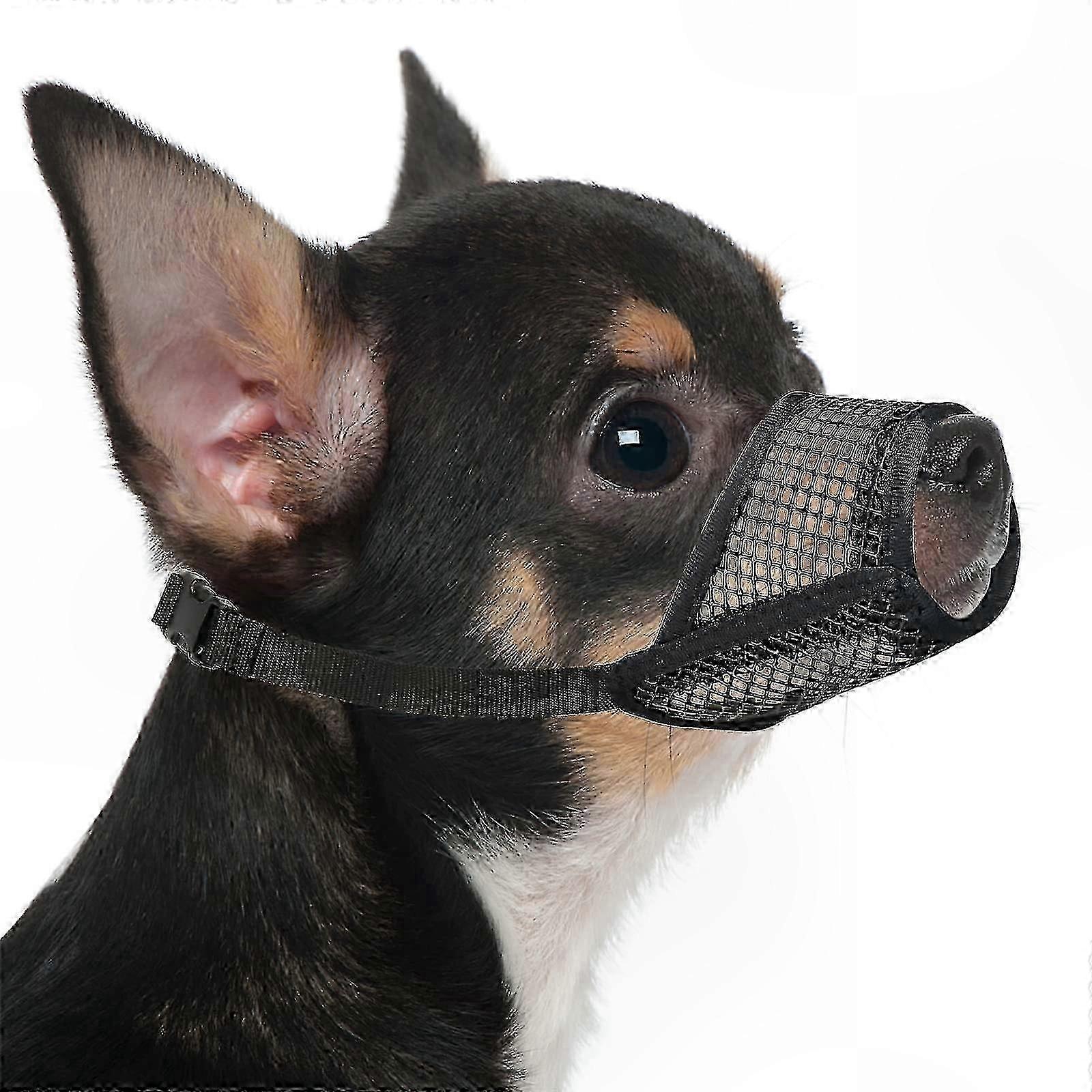 Adjustable Soft Mesh Dog Muzzle for Small and Medium Breeds Training Use Only