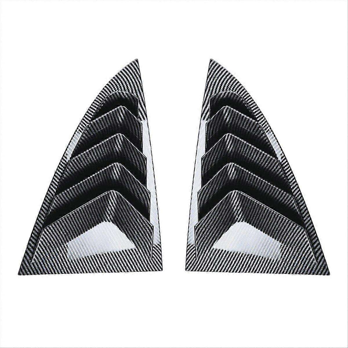 Rear Car Window Shutter Cover for 2024, Carbon
