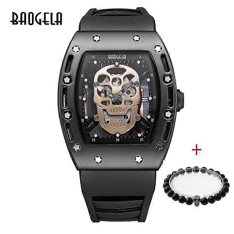 Pirate Skull Style Men Watch Silicone Luminous