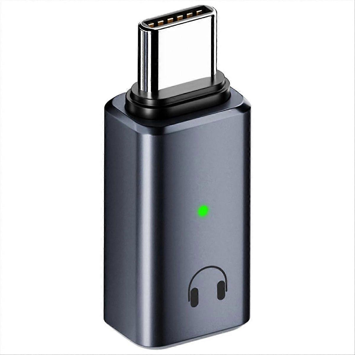 USB Type C to for Apple interface Headphone Converter for 15 Gray