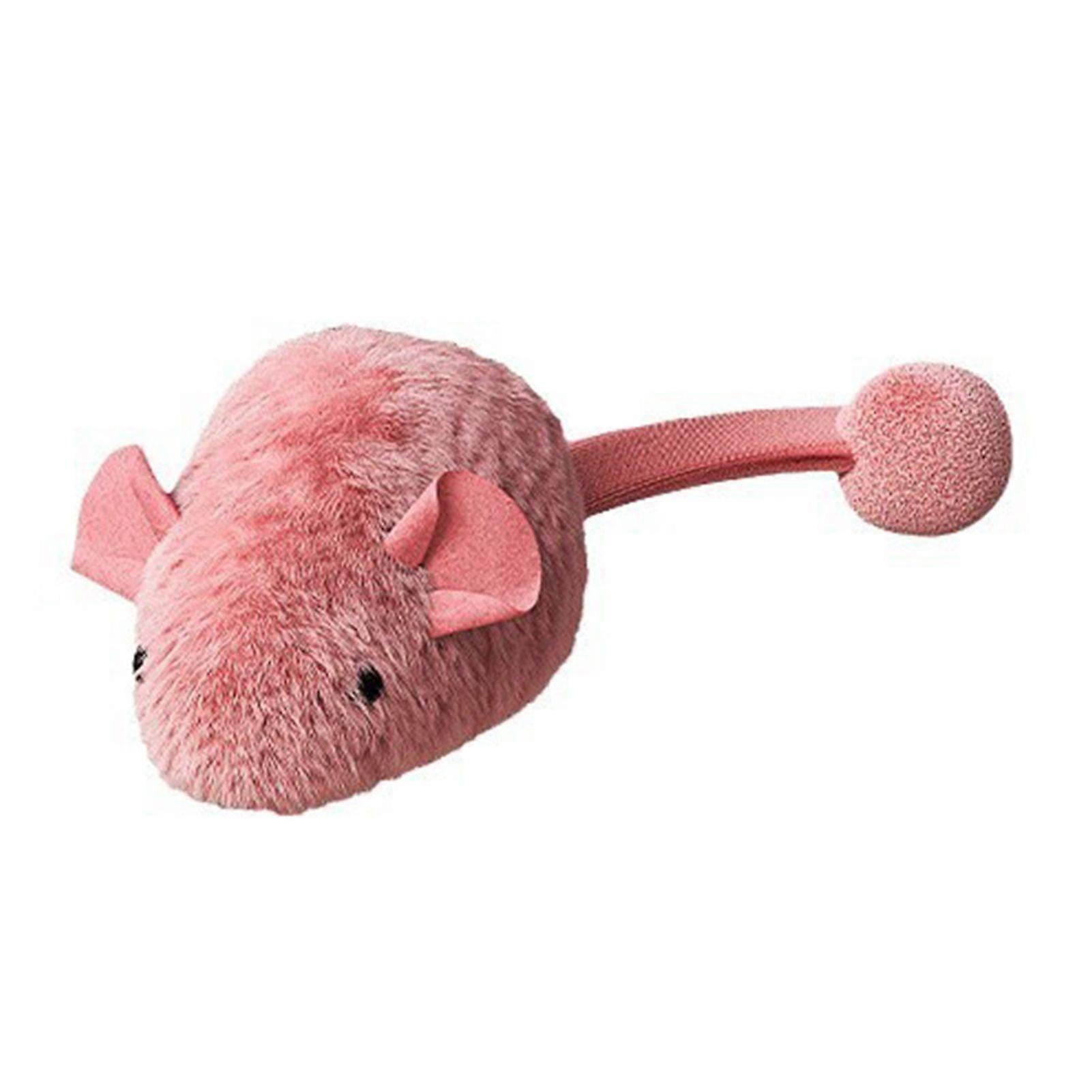 Interactive Mouse Cat Toy Electric Squeaky Plush Mouse Simulated Mouse with Night Fluorescence for Indoor Cats Self Entertainment