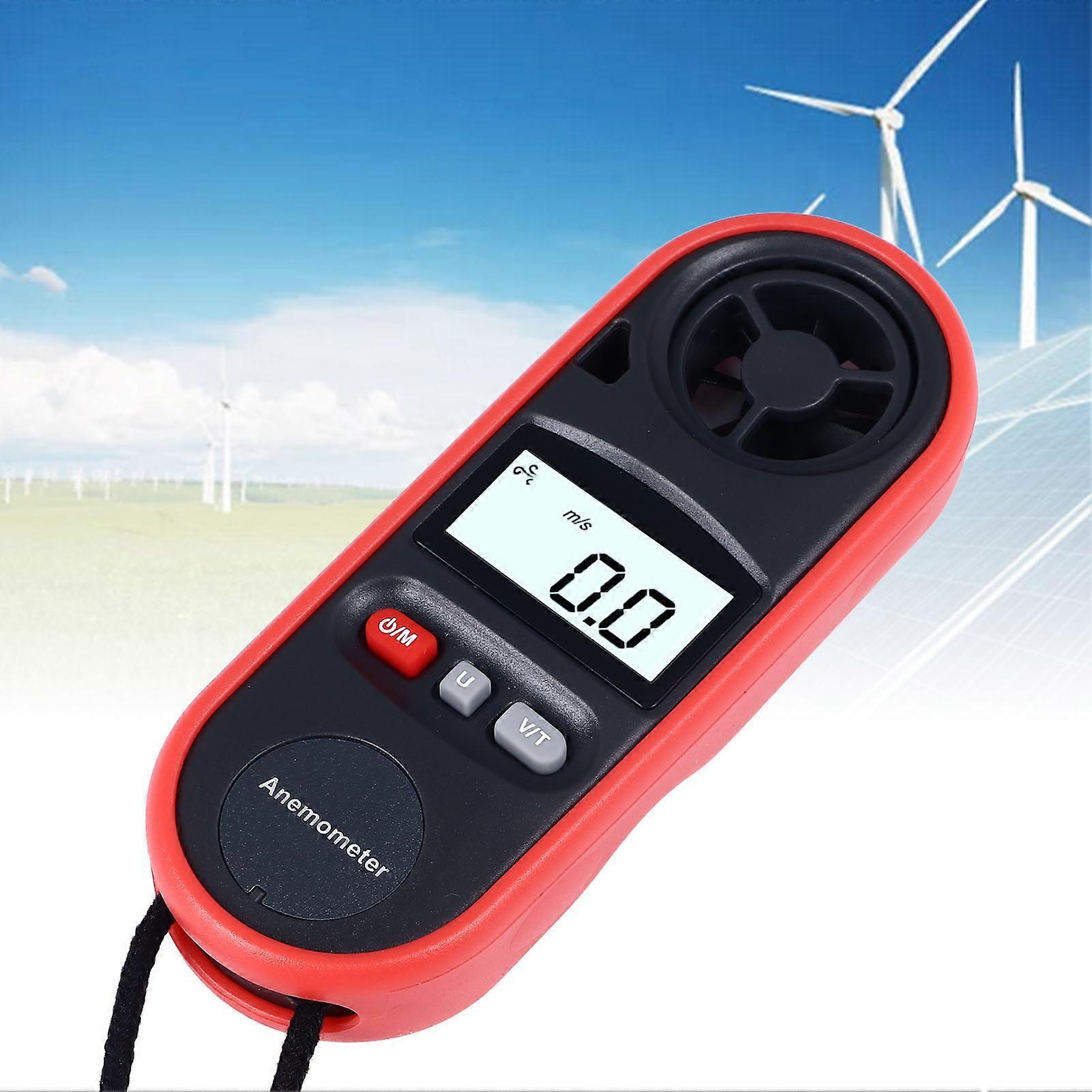 Anemometer Handheld Digital Wind Speed Meter Gauge Air Flow Tester for House HVAC 14℉‑113℉ Temperature 