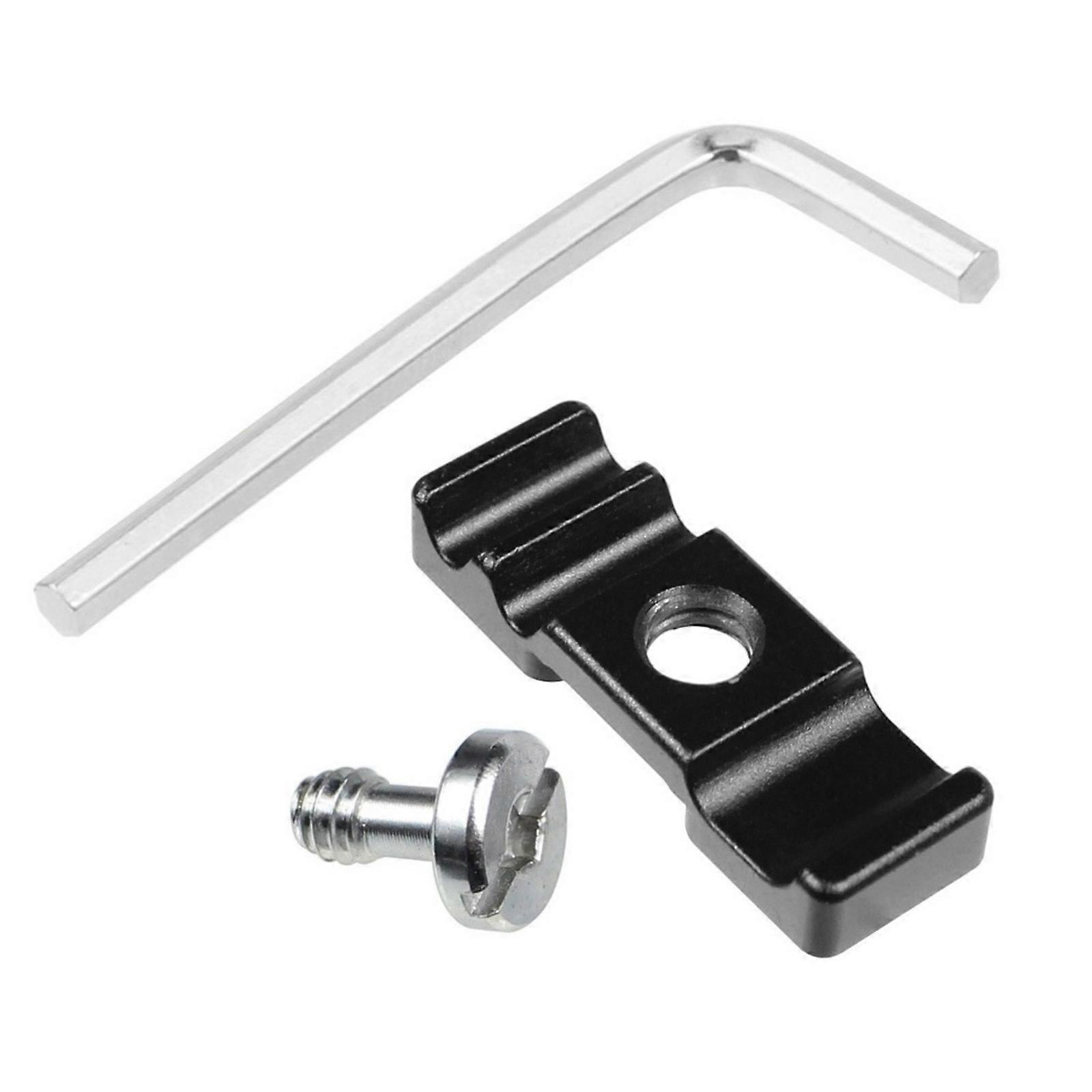 Practical DSLR Camera Cage Cable Clamp Aluminum Alloy Light Bracket L Board Wire Organizers with Screw and Tool Multicolor