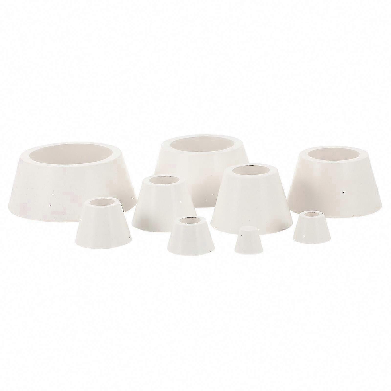 Buchner Funnel Flask Adapter Set with Rubber Tapered Collar for Filtration