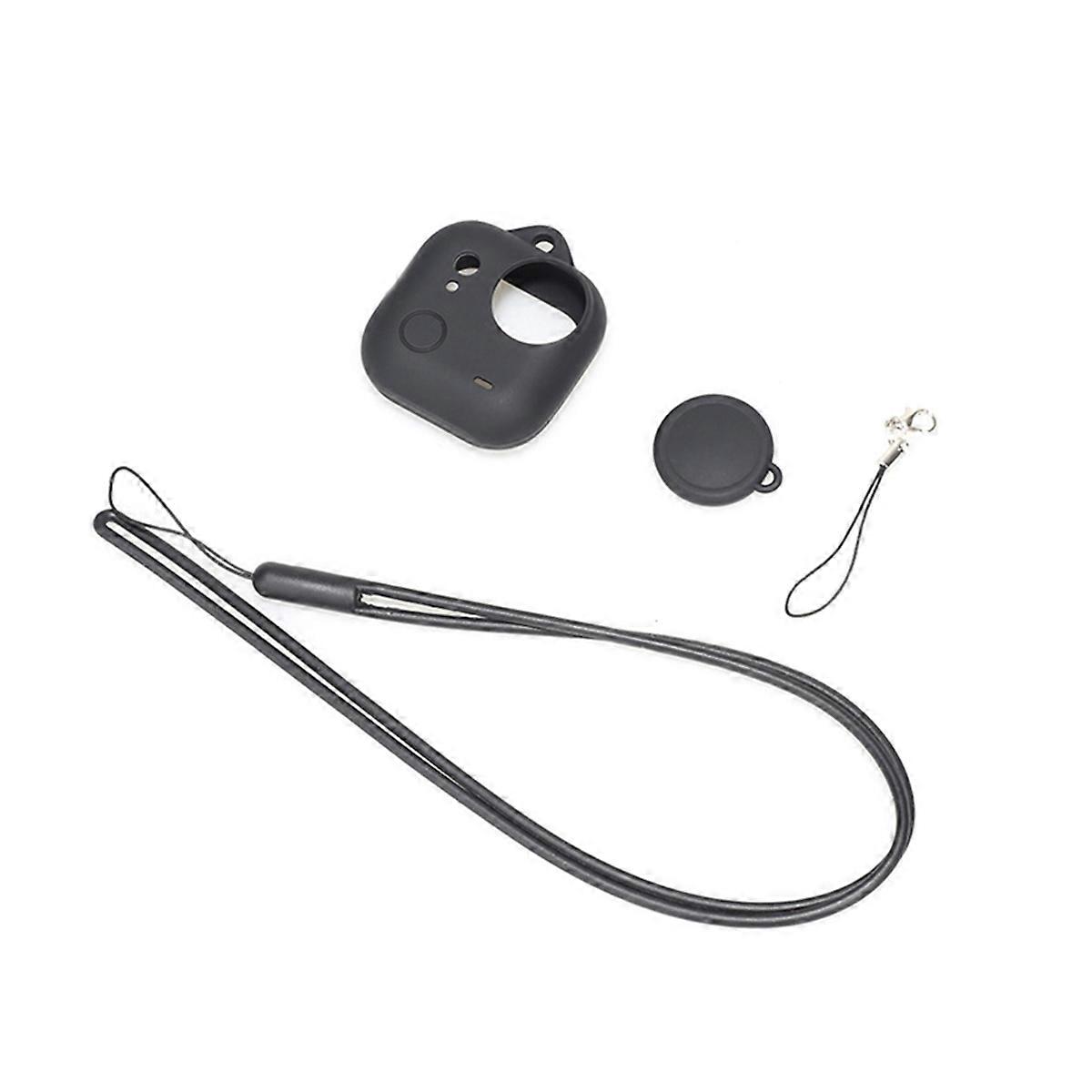 For GO Ultra 2-in-1 Lens Cap and Silicone Case Set Anti-Scratch Housing with Lens Cap Action Camera Accessories