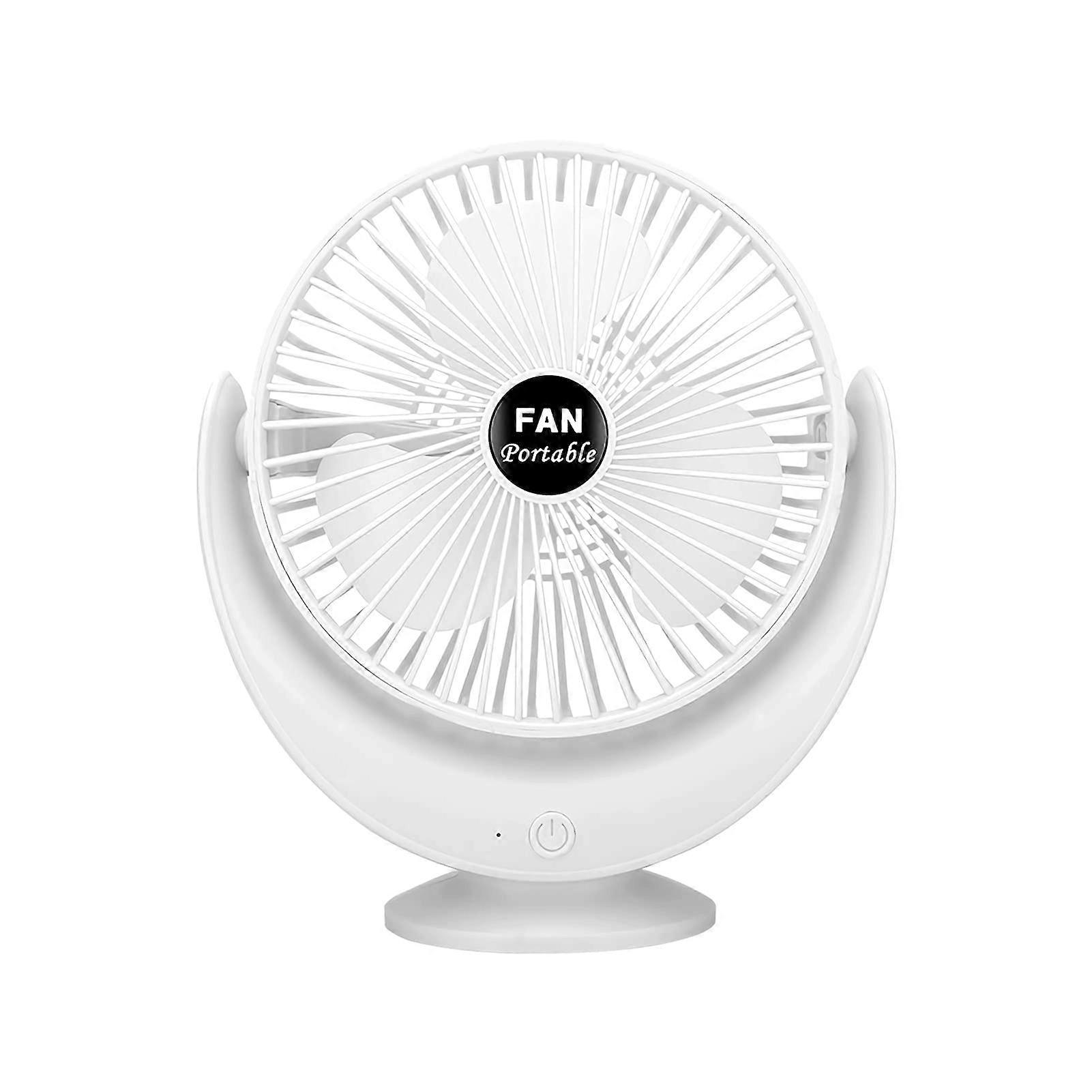 USB Mini Desktop Fan Low Noise 360Degree Rotatable, Adjustable Angle, Portable USB Desk Fan, 3 Speed Levels