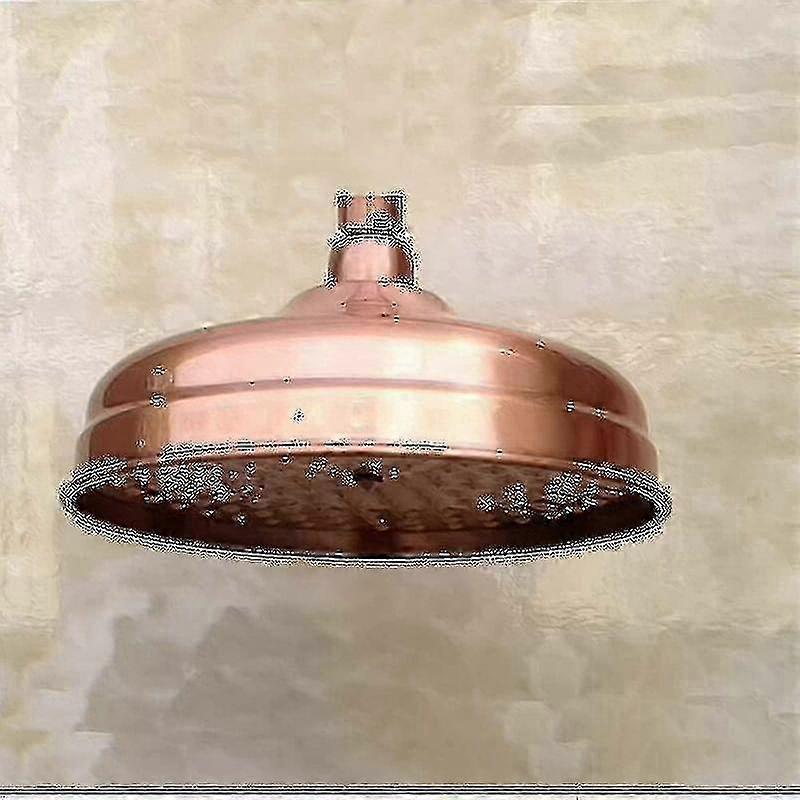 Fixed Angle Copper Shower Head 20cm High Pressure Gold