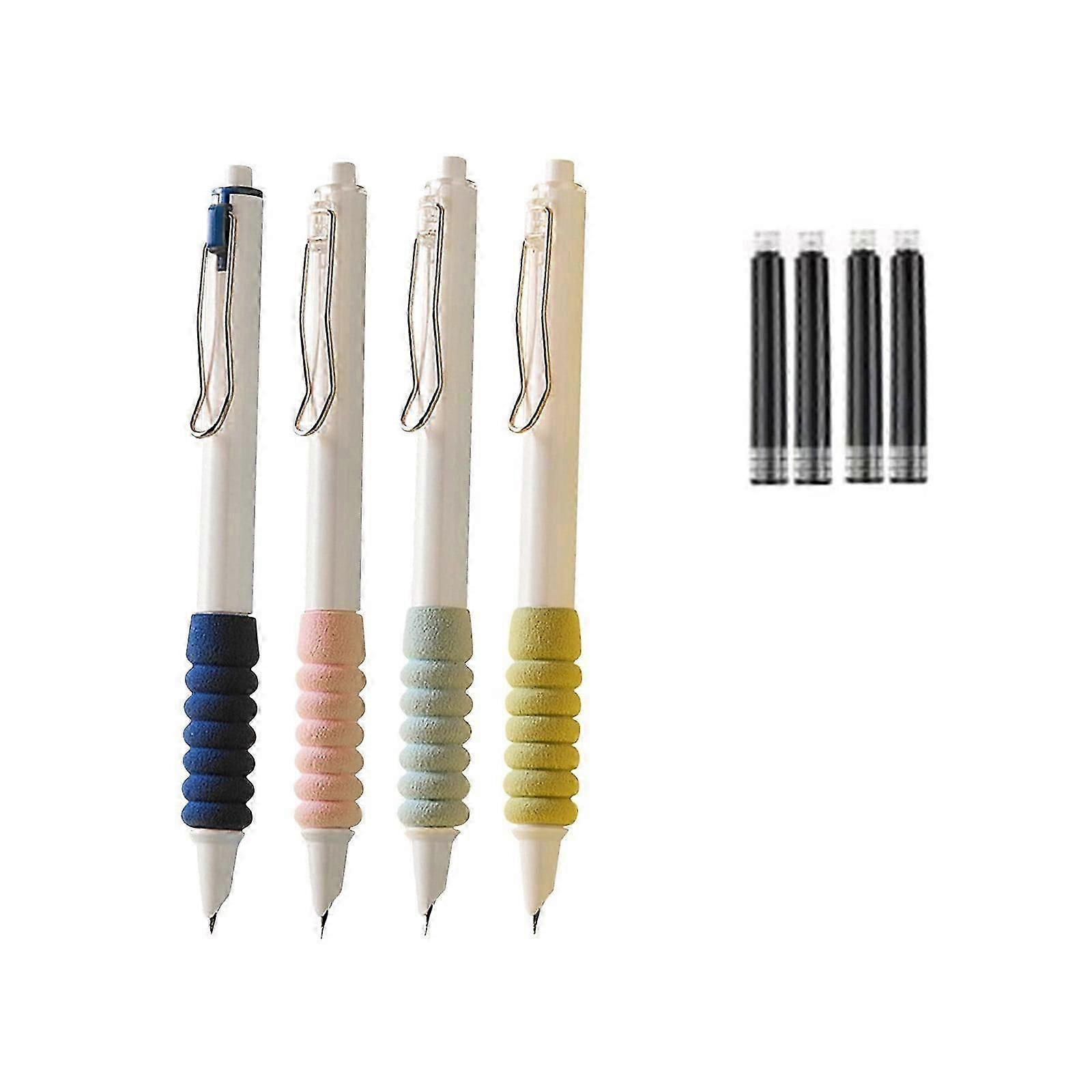 Retractable Fountaining Pen Students Press Their Pens And Hold Them Soft For A Long Without Tiring Them 4ML