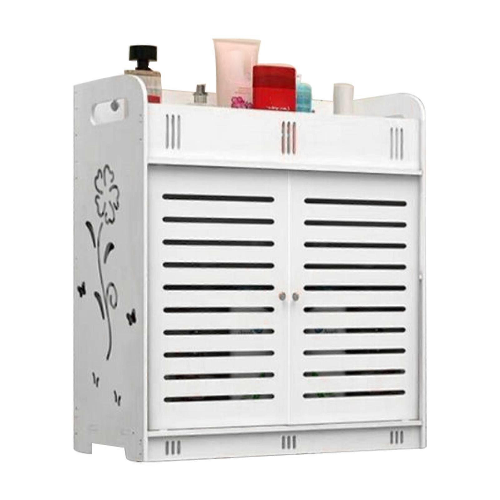 Waterproof WPC Bathroom Cabinet, Wall-Mounted | Multi-Functional for Kitchen & Bedroom