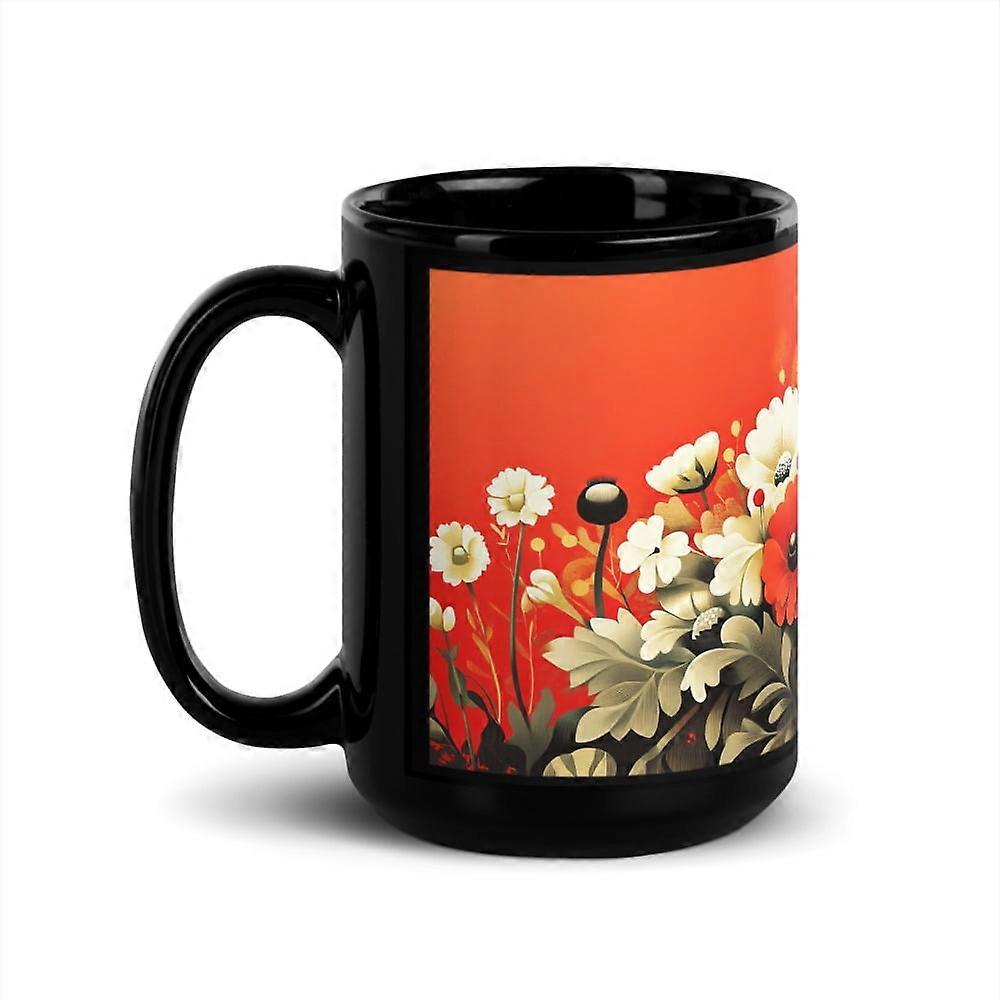 Bold Blooms Floral Mug (15 oz)