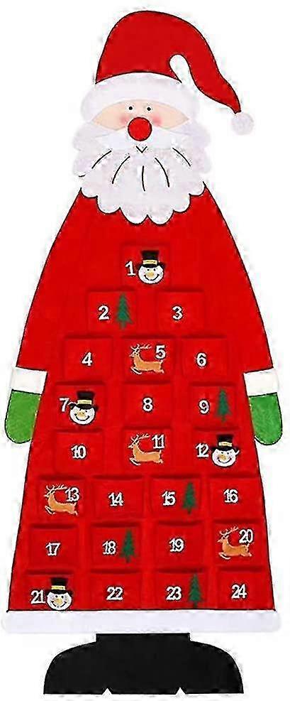 Countdown calendar for Christmas - Felt tree advent DIY project