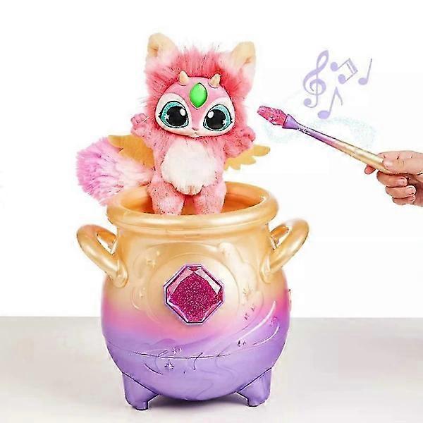 Magic Atomizing Cauldron 8" Interactive Pink Plush with 50+ Sounds and Reactions YC