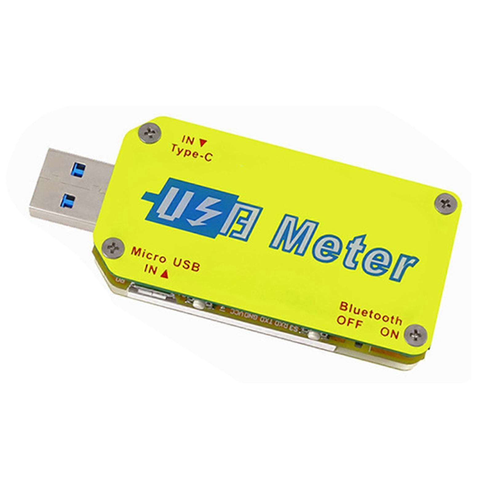 USB Tester USB Power Meter 4-24V 4A Voltage Tester Multimeter LCD Screen Display Voltmeter Ammeter Capacity Multicolor