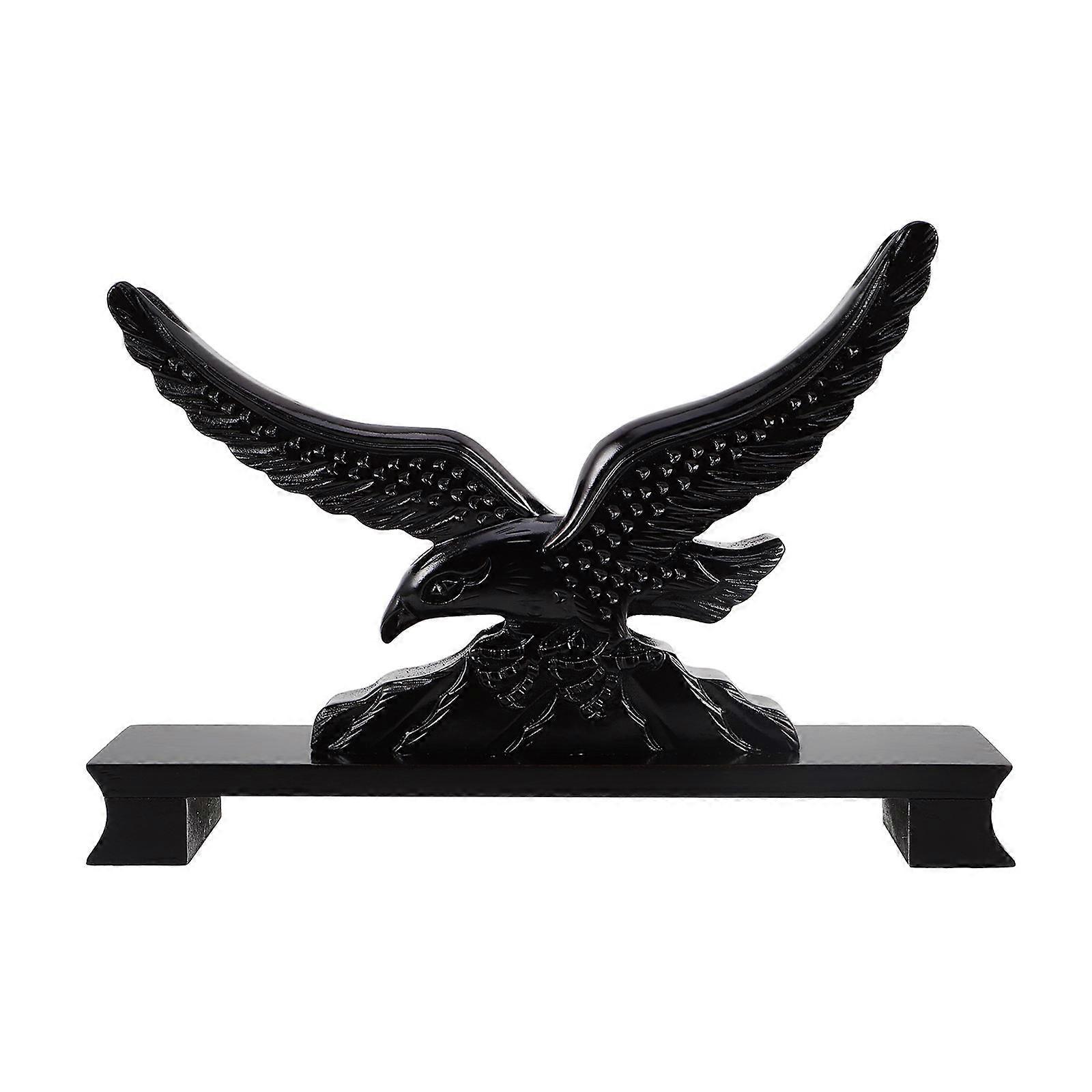 Sword Stand for Display Cabinet Black Resin Eagle Shaped Holder 1Set