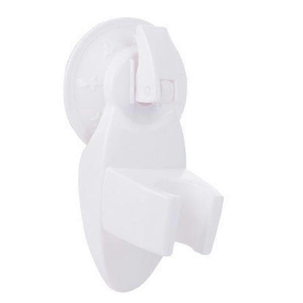 New Shower Room Bathroom Suction Type Chuck Holder Fixed Wall Mount Bracket (White)