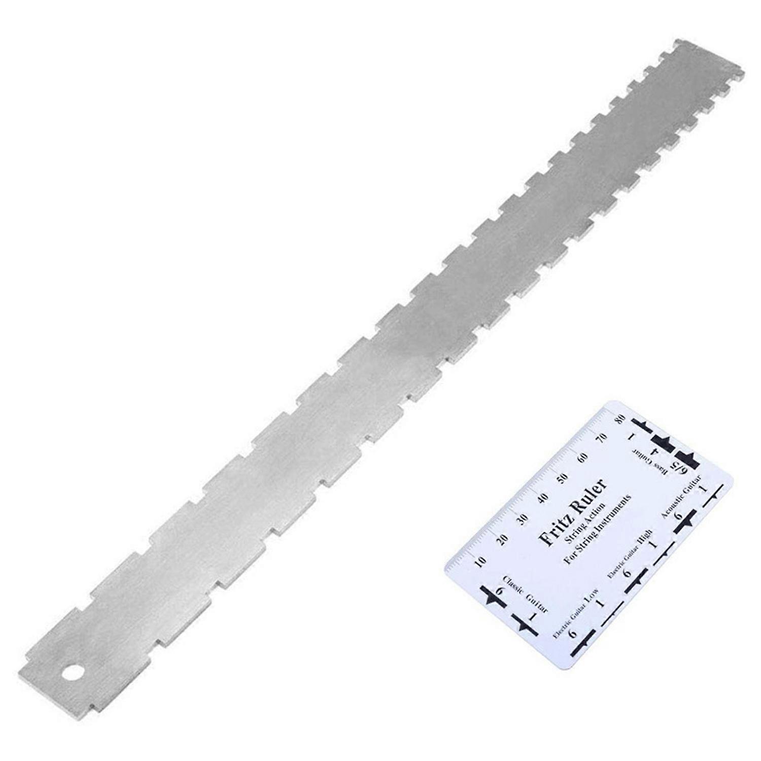Guitar String Action Gauge Neck Notched Chord Height and Distance Ruler Measuring Tool