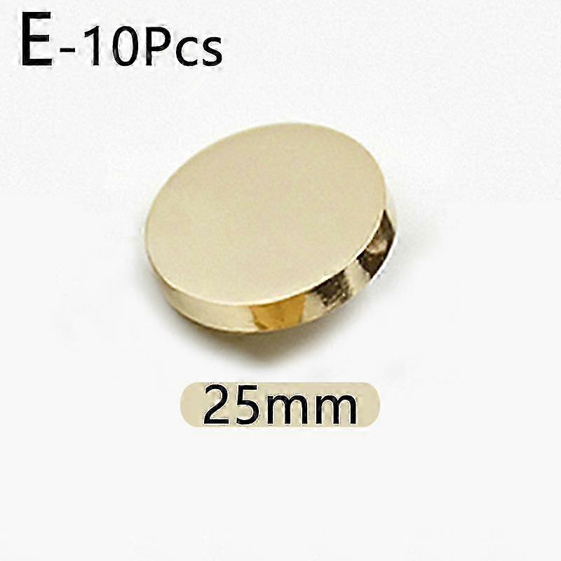 Sewing Shank Buttons for Coat 10pcs Round Flat Metal Buttons