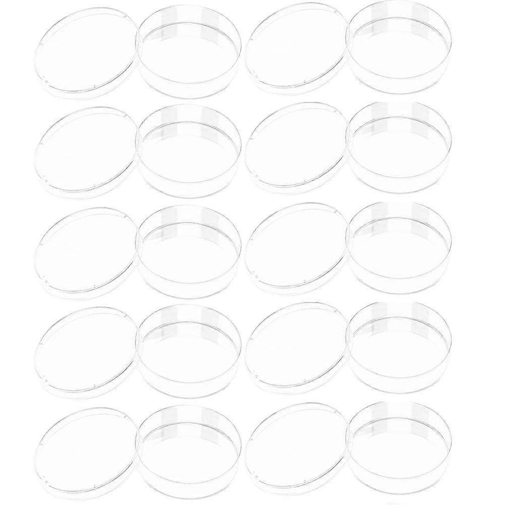 Clear Plastic Petri Dish for Science Experiment 10Pcs with Lid