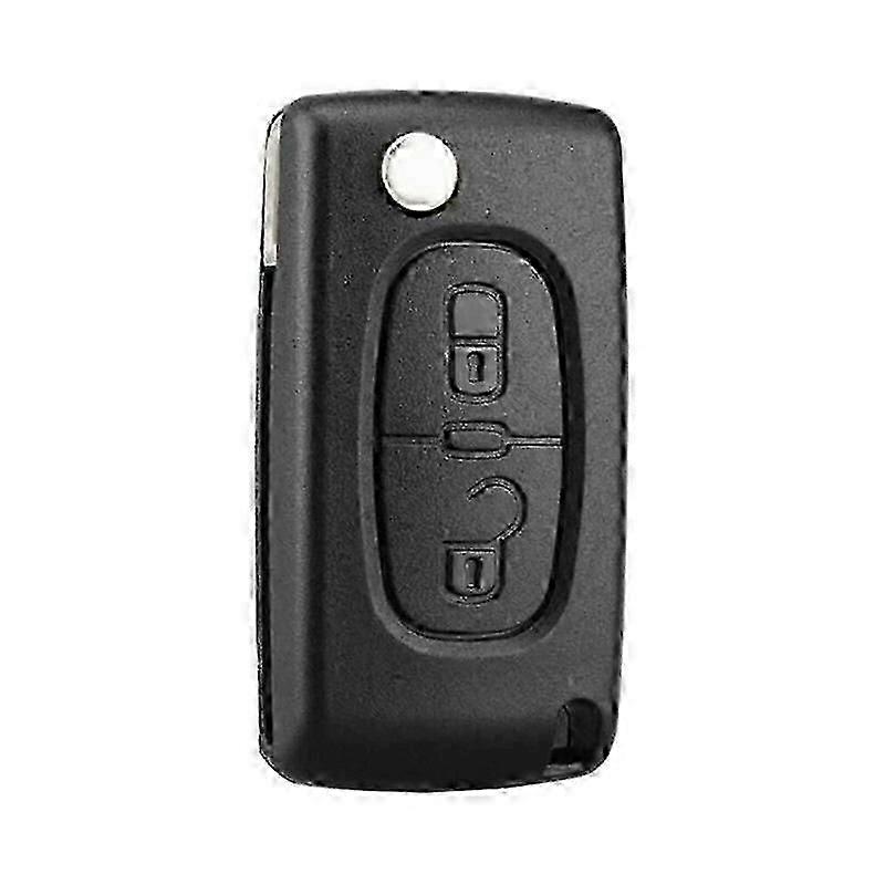 2 Buttons Key Shell Compatible CE0523 Folding Flip Key for Peugeot 207 307 308 407 408 3008 5008 Citroen C2 C3 C4 C5 C6 C8 (2 Buttons, CE0523)-2025