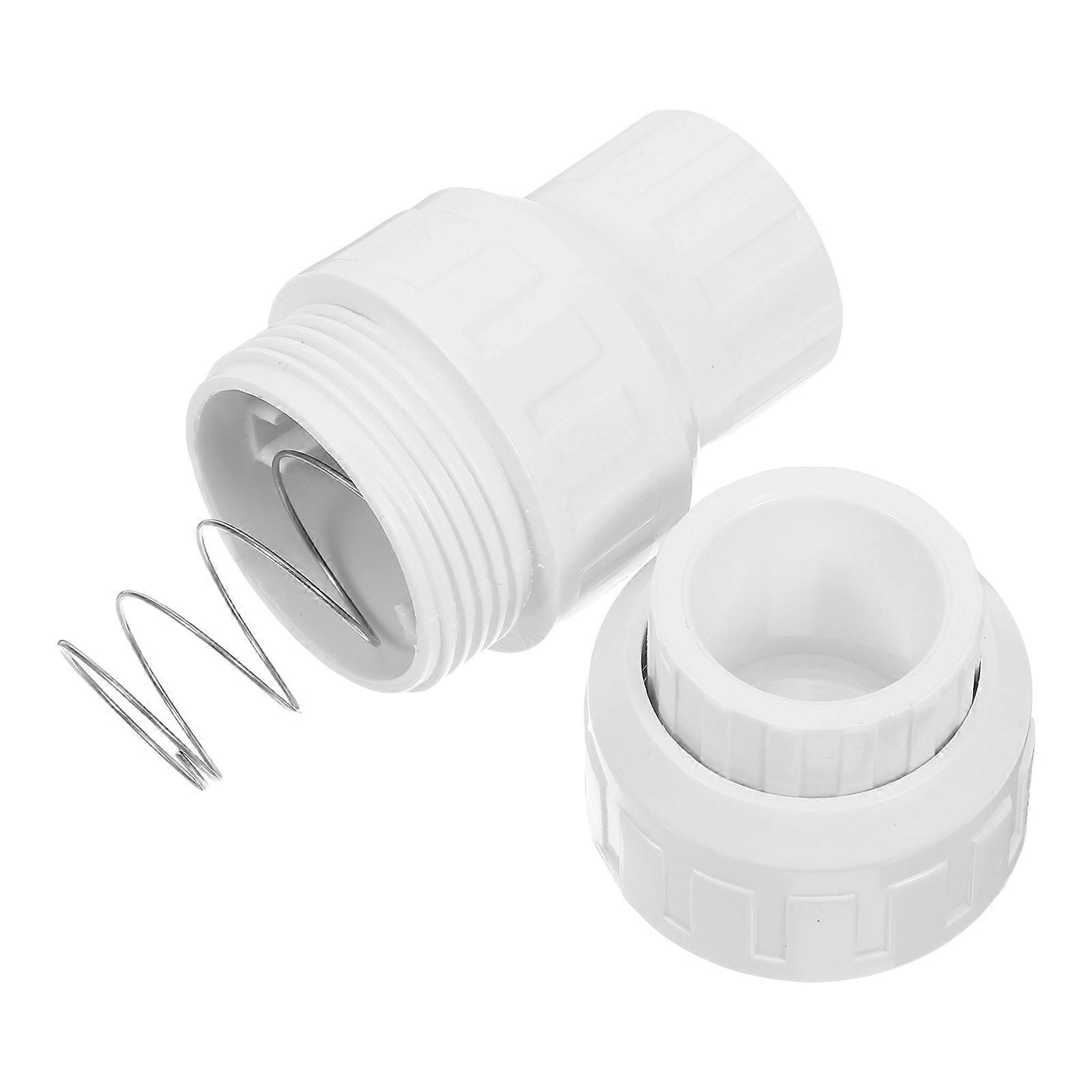 Backflow Prevention Valve Check Valve For Sump Pump Pipeline Installation White 12.5X6X6CM Tight Seal 1Set
