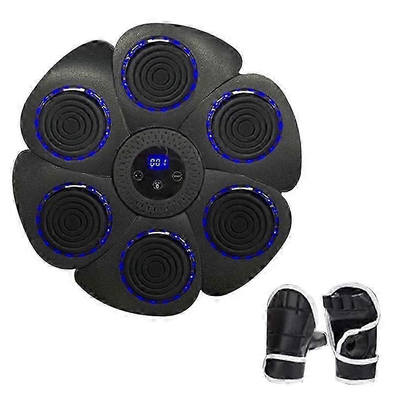 Music Boxing Machine, 2025 New Smart Wall Boxing Machine Bluetooth With Boxing Gloves Adults Kids 9 Speed And Count Down Mode