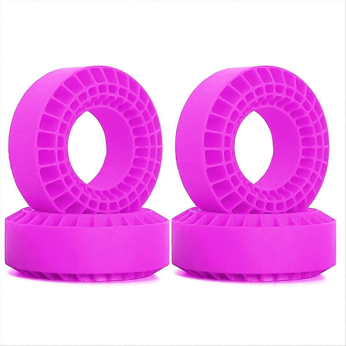 4pcs 1.9in Silicone Rubber Tire Wheel Insert Foam 