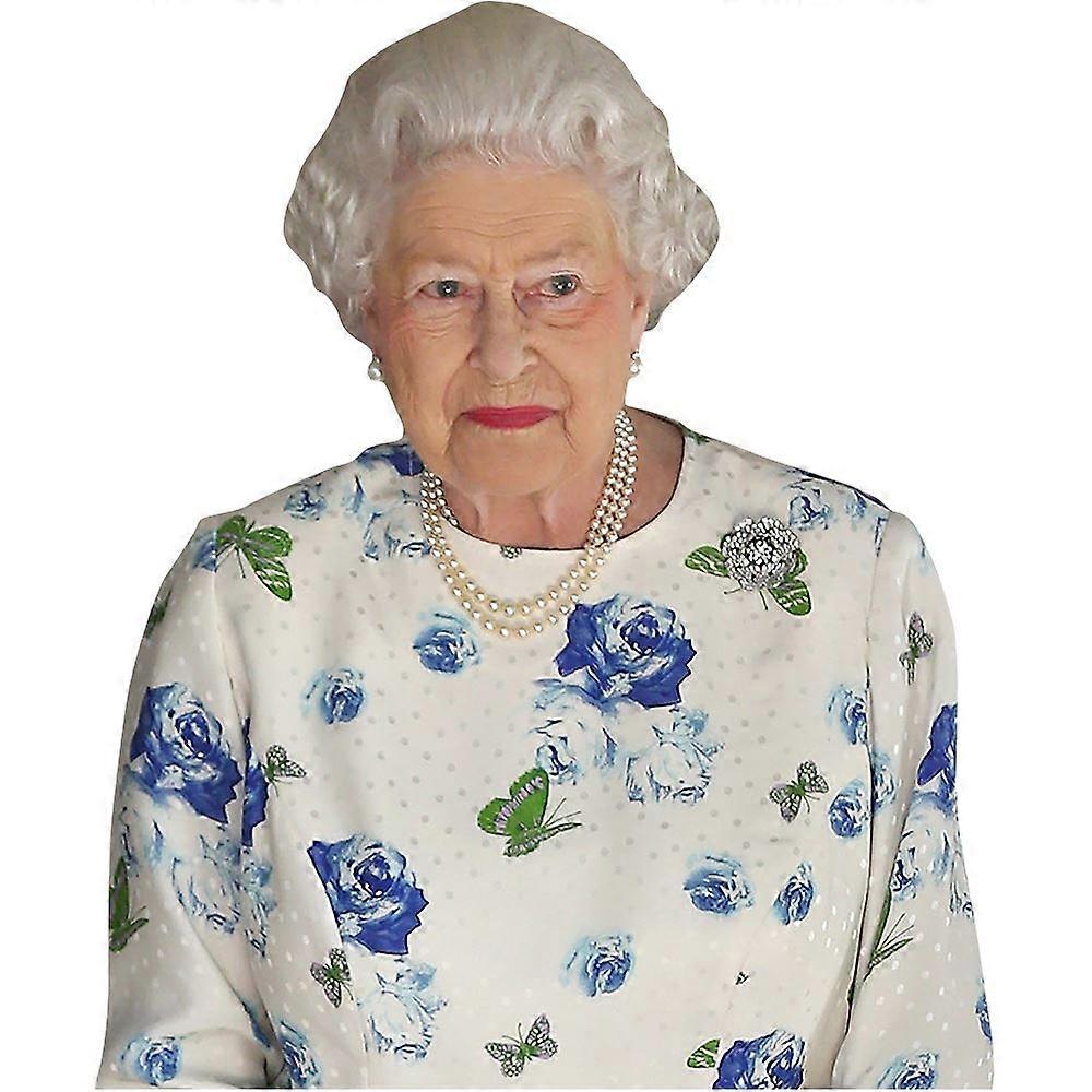 HRH The Queen (Flowers) Half Body Buddy Cutout