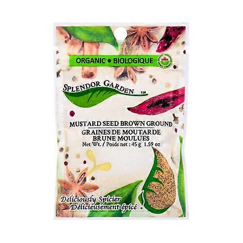 Splendor Garden Organic Mustard Seed Brown Ground, 40 Grams (6 Count)