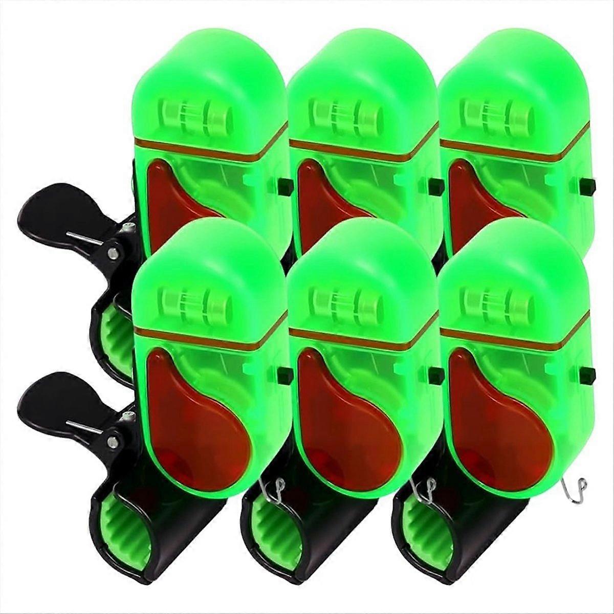 Fishing Bite Alarm with LED Light,Fish Bite Alarm Sound Bite 6PCS