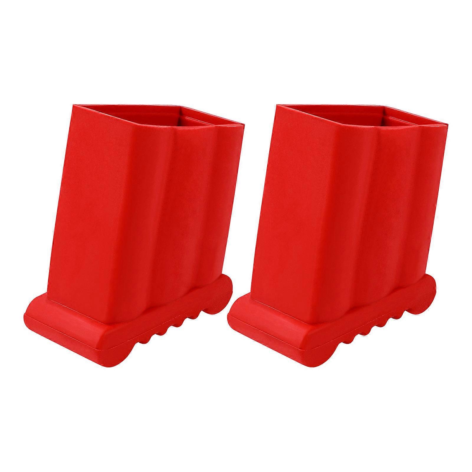 2 قطع سلم قدم المطاط منصات الخطوة سلم قدم يغطي المضادة للانزلاق سلم تصغير قدم الحصير