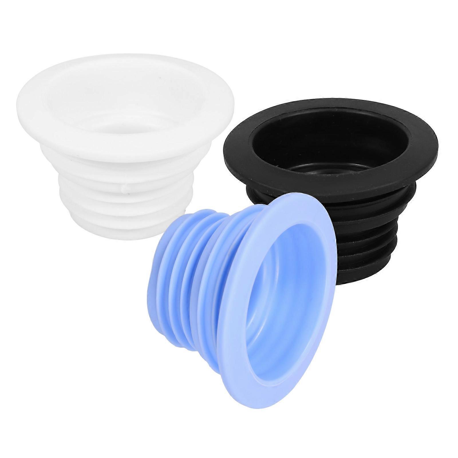 Washing Machine Drain Plug Rings Plastic Drain Hose 3Pcs Set