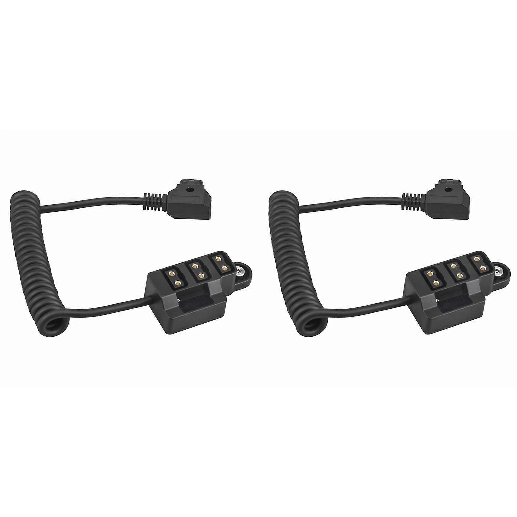 2X Dummy Battery D-Tap Splitter Cable One-Point Three-Point Power Cable Type B V Port for V-Type