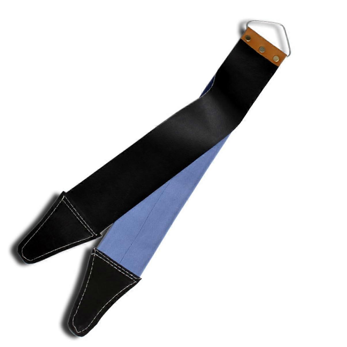 Double Thick Leather Razor Strop with Canvas for Easy Blade Sharpening and Precision Razor Maintenance