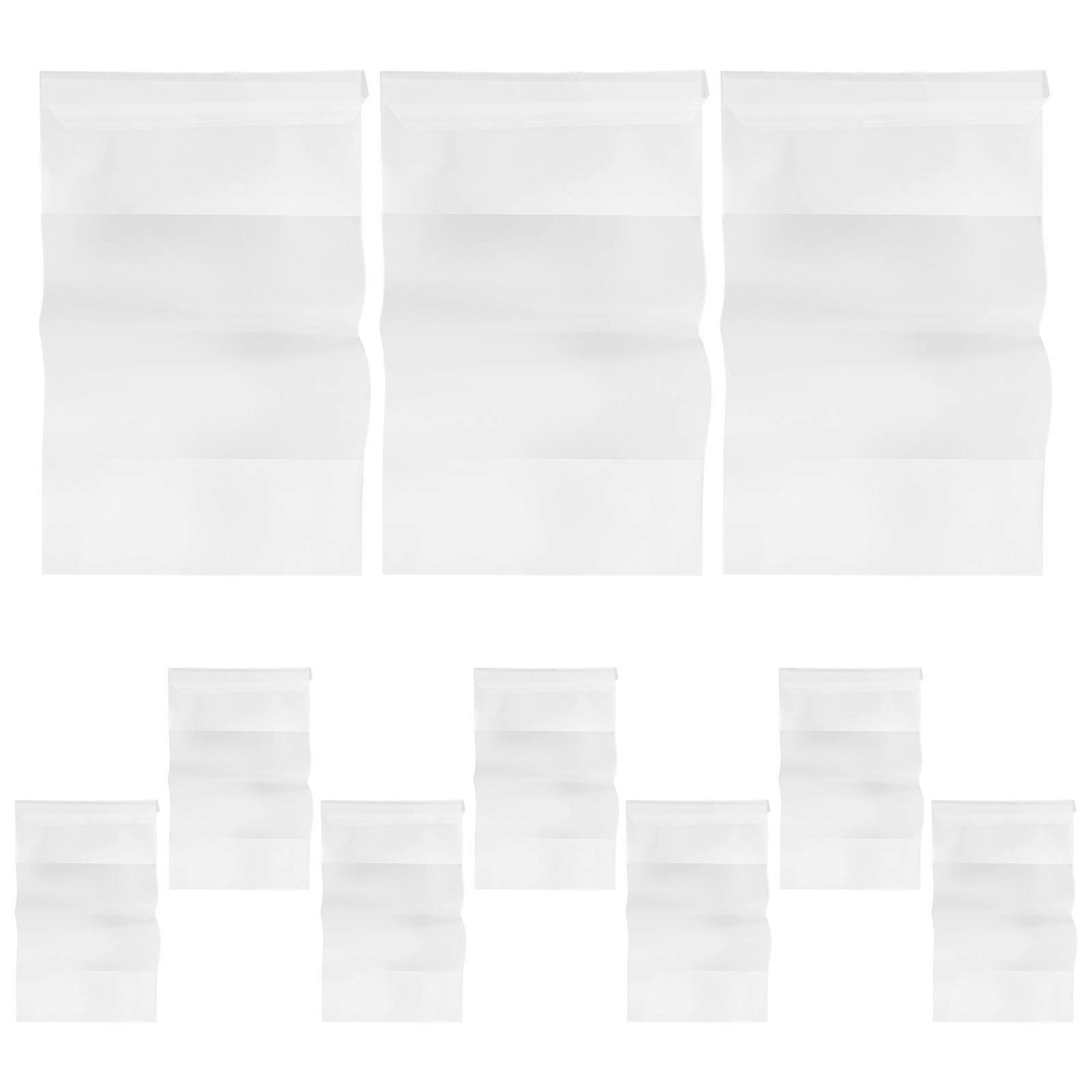 Transparent Waterproof Book Covers Plastic Sleeve Protector 10Pcs Set