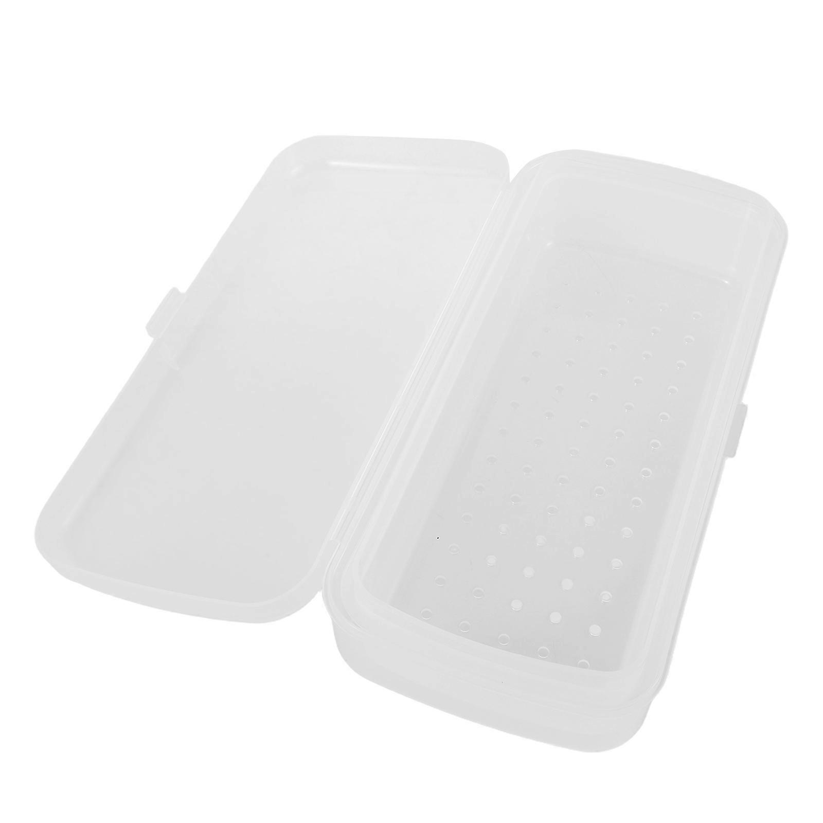 Transparent Nail Tool Sterilizer Box for Manicure Tools Cleaning Plastic
