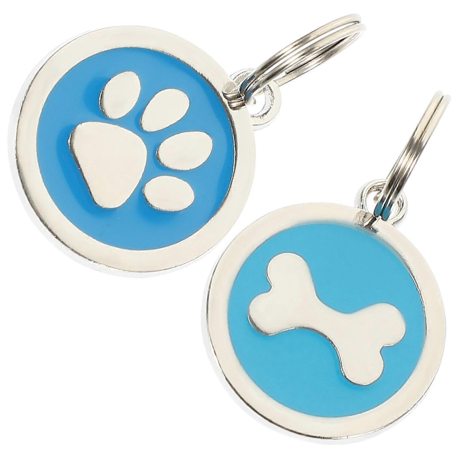 Dog Tags Decorative Pet Identity Tag for 8Pcs Collar Tags