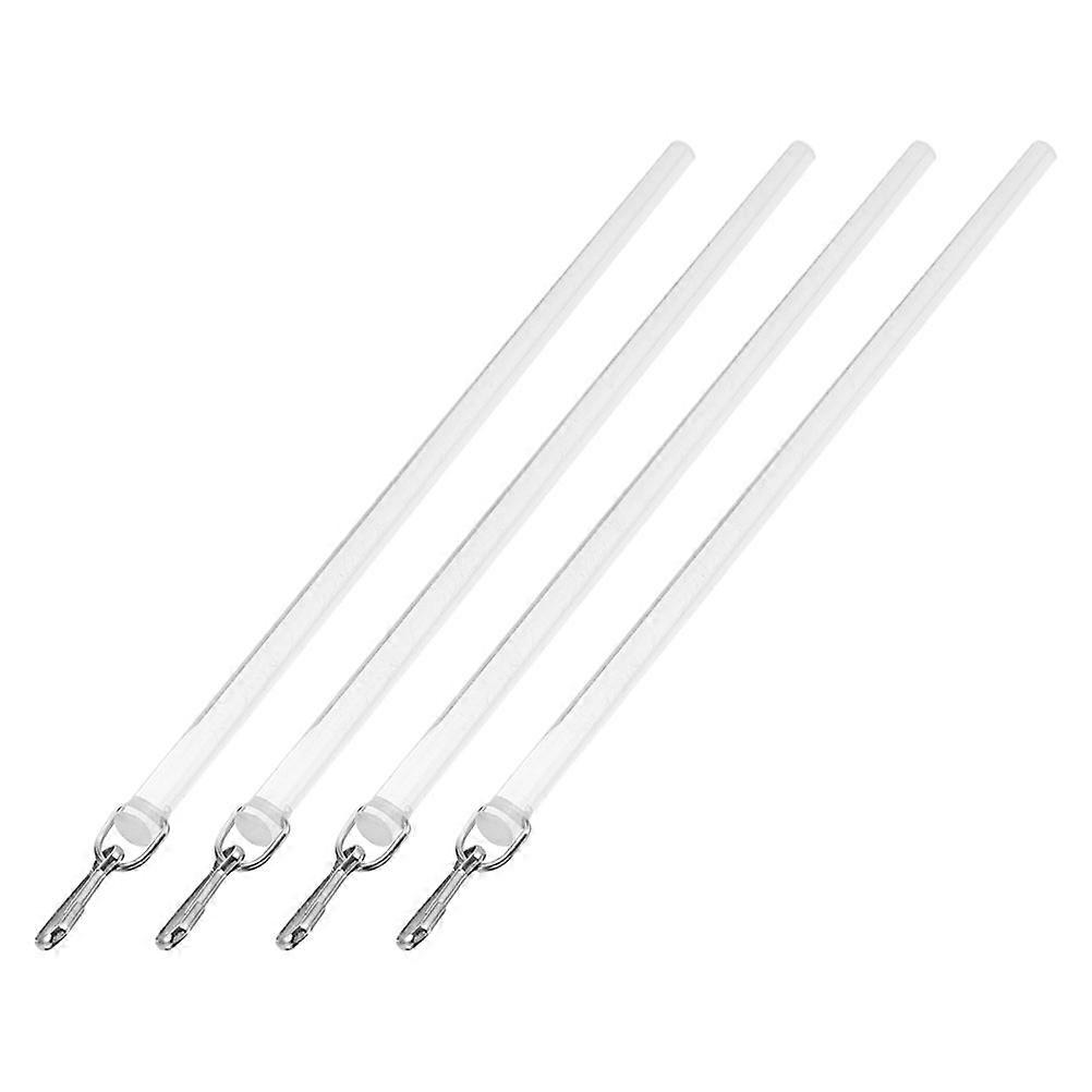 Clear Curtain Pull Rod Acrylic Wand for Drapery Blinds 4Pcs Set