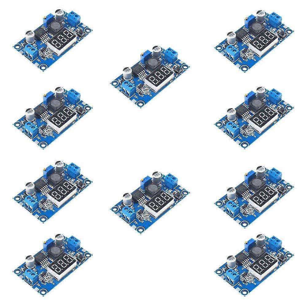 10PCS LM2596 Voltage Regulator DCDC Buck Converter with LED Display Adjustable Output