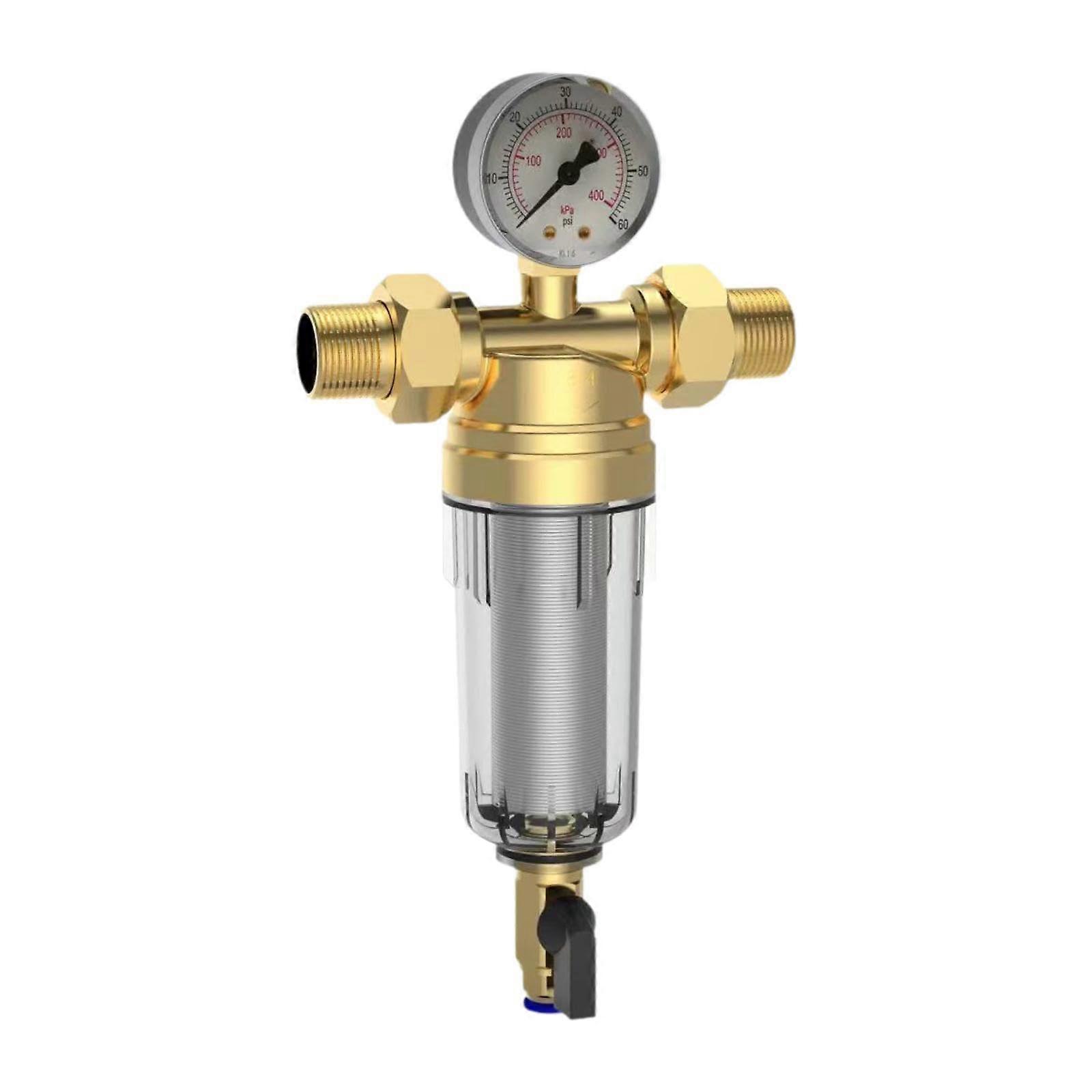 Backwash Filter Water Pre Filter System Reusable Universal Replacement Part Water Filter Housing For Equipment G6 Point