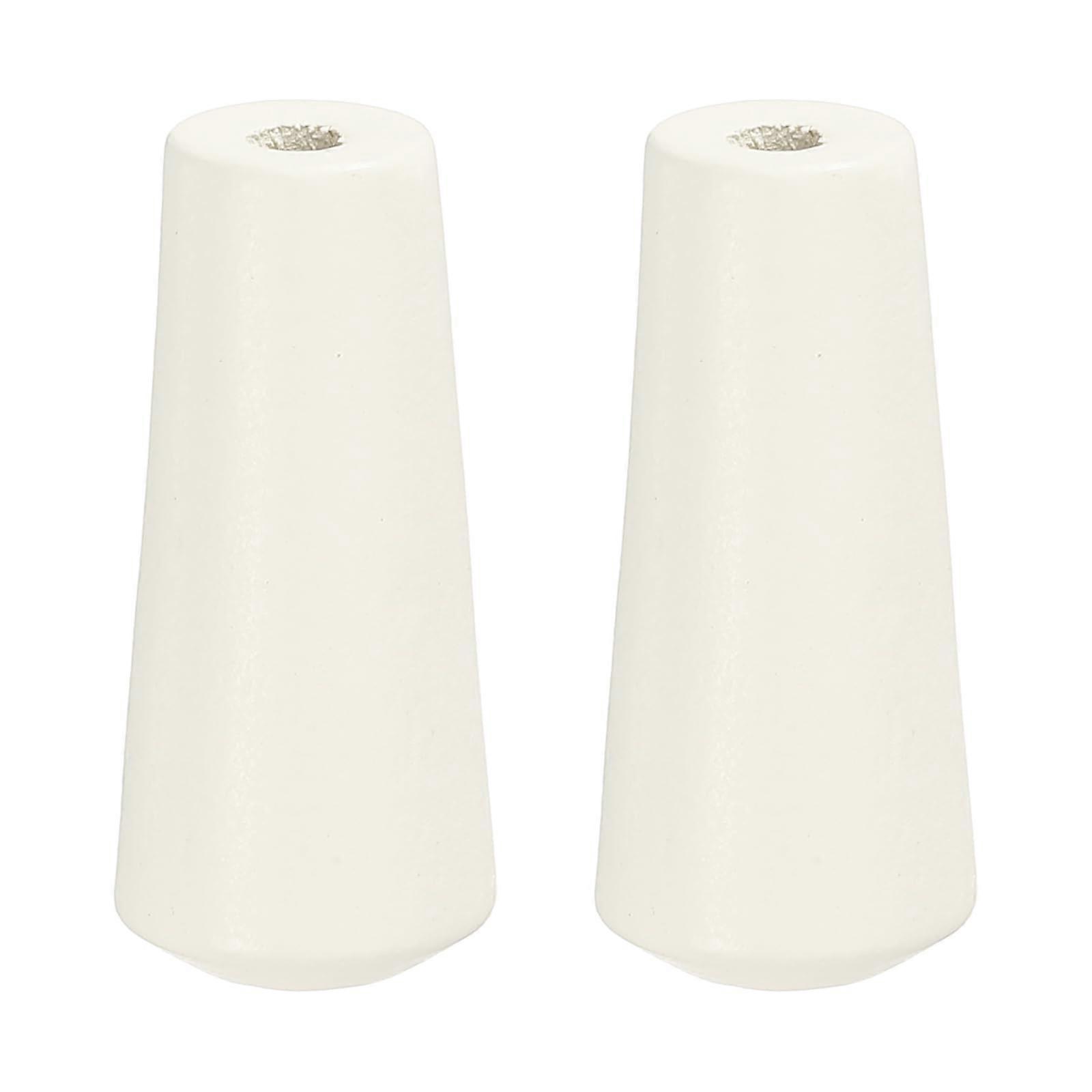 2Pcs 35mm Window Blind Tassels Wooden Pull Cord Knobs White – Durable Tangle Cord Control