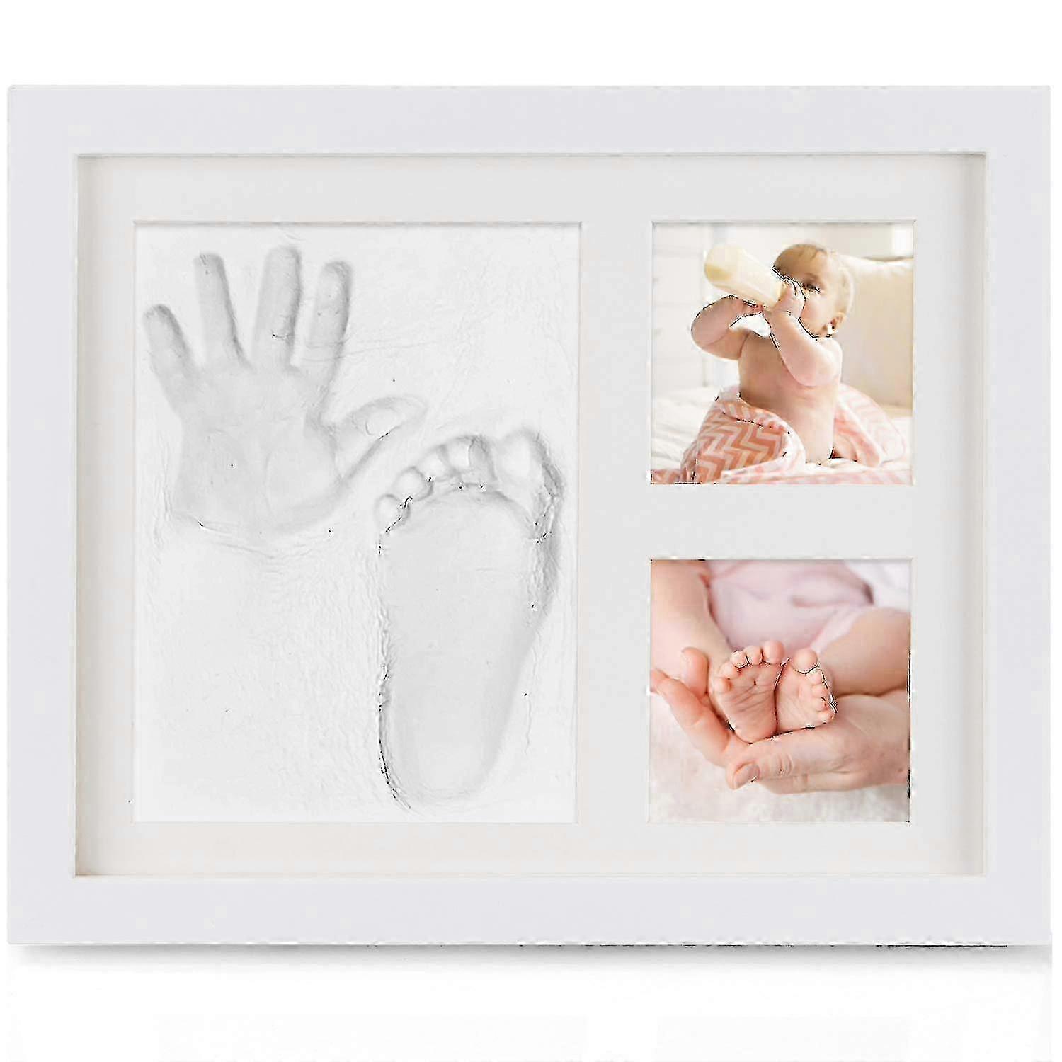 Wood Frame Handprint Casting Kit compatible with Baby's Memory Preservation