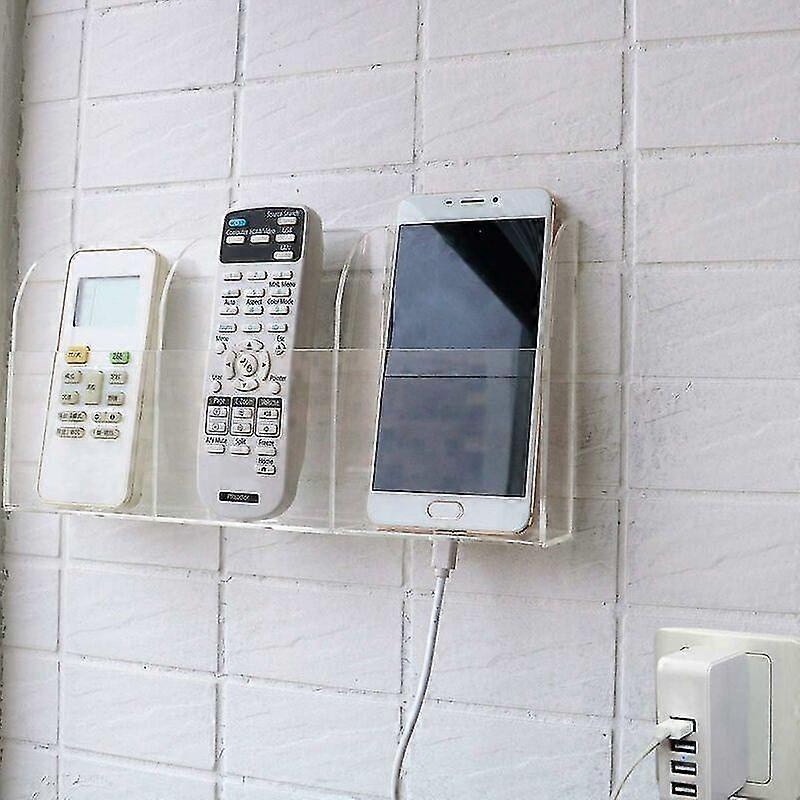 Acrylic Wall Mount for Mobile Phone with Remote Control 3 Cases