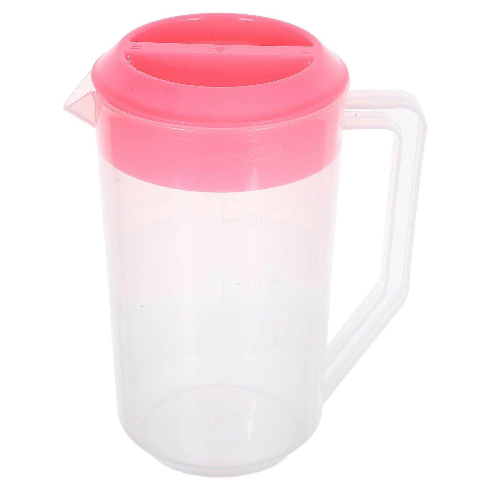 Large Capacity Water Pitcher with Lid and Measurement Scale for Cold Drinks and Family Gatherings