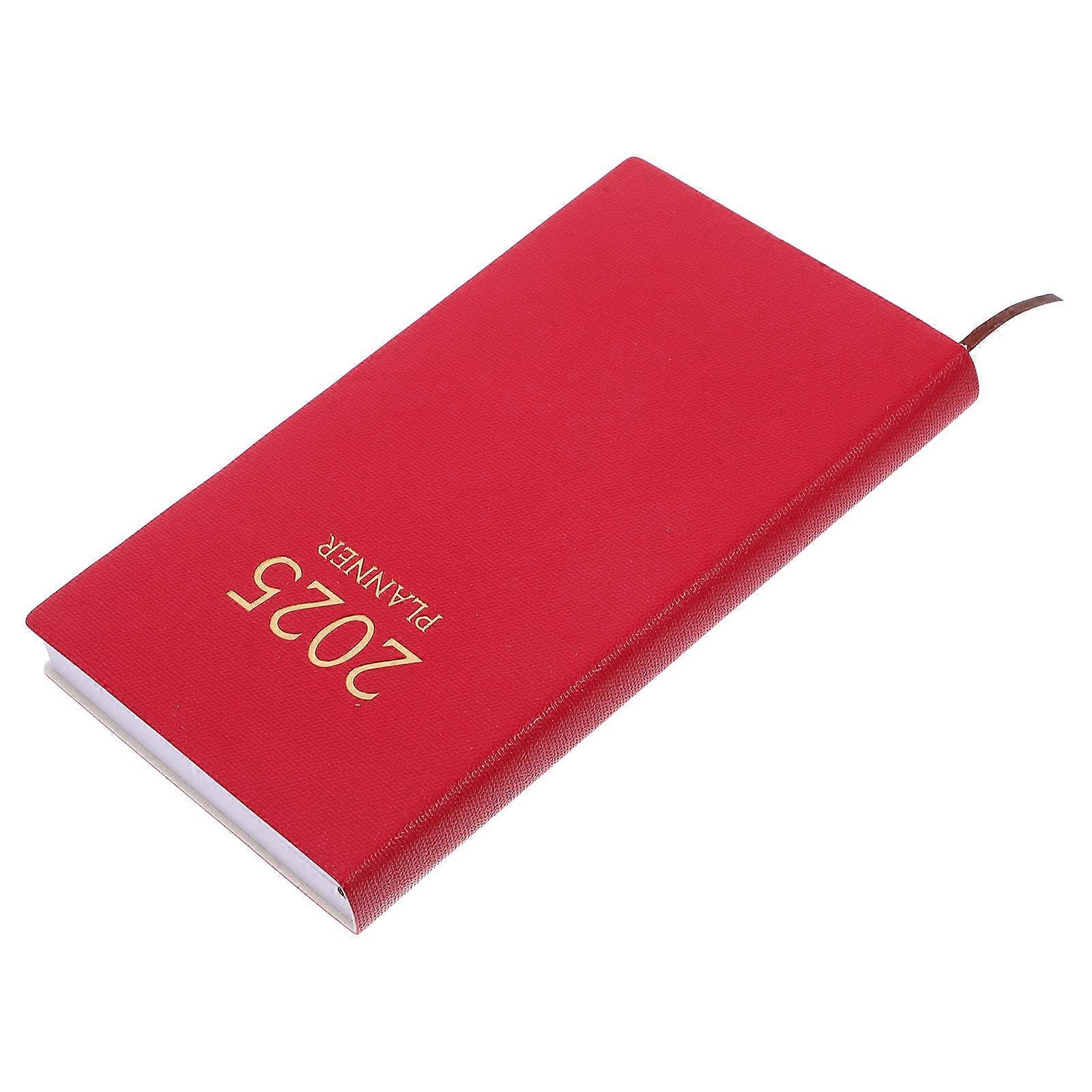 Schedule Notebook 2025 Monthly Planner for Home Red